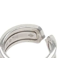 Cartier C2 Black Lacquer #53 Ring, 18K White Gold, Women's, CARTIER