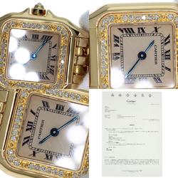 Cartier WJPM0015 Panthere SM Bezel Diamond Watch K18 Yellow Gold K18YG Women's CARTIER