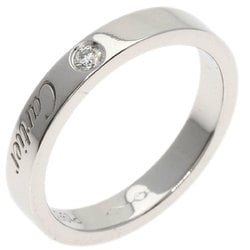 Cartier Engraved 1P Diamond #49 Ring Platinum PT950 Women's CARTIER