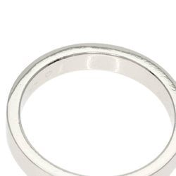 Cartier Engraved 1P Diamond #49 Ring Platinum PT950 Women's CARTIER