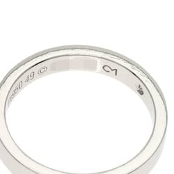 Cartier Engraved 1P Diamond #49 Ring Platinum PT950 Women's CARTIER