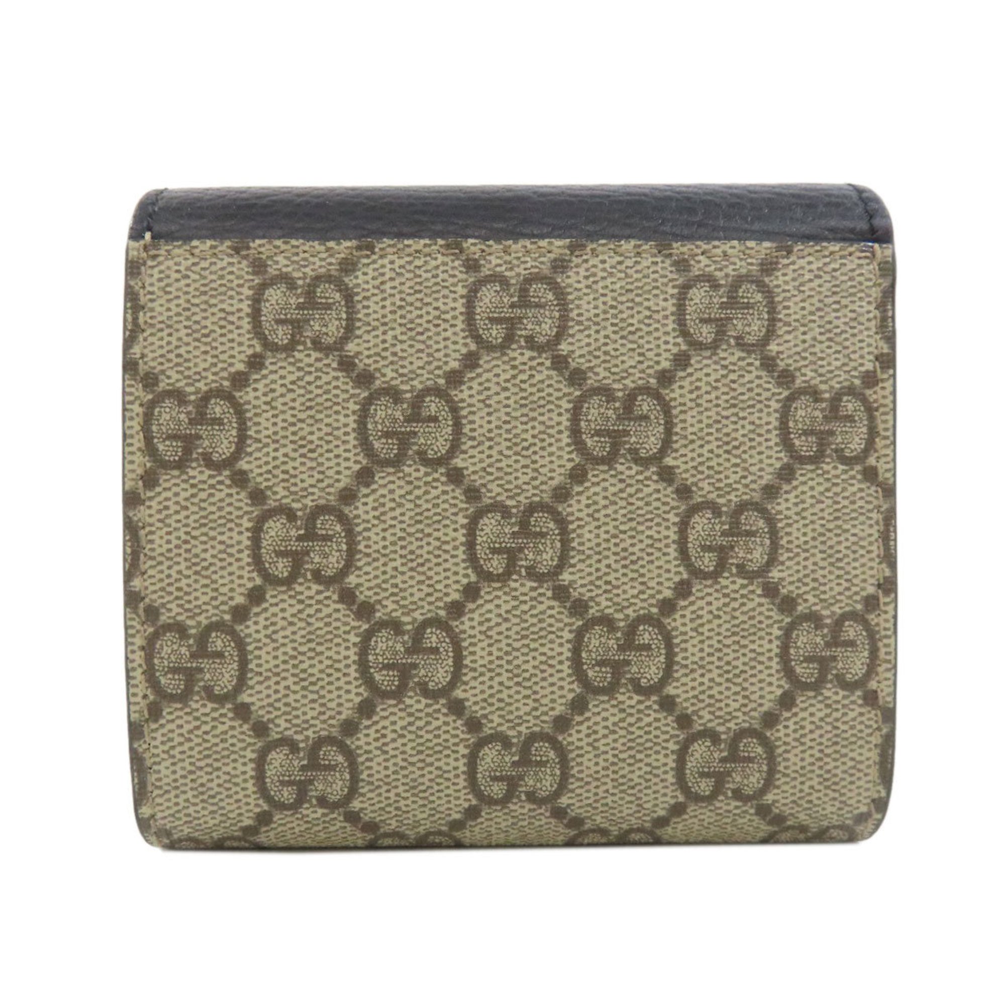 Gucci 598587 Double G Bicolor Medium Wallet Bi-fold Leather Women's GUCCI