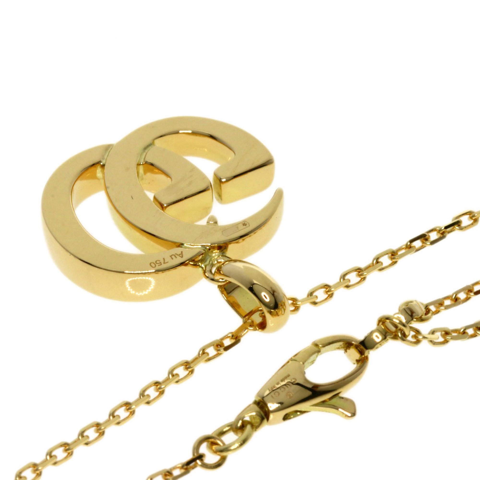 Gucci GG Necklace K18 Yellow Gold Women's GUCCI