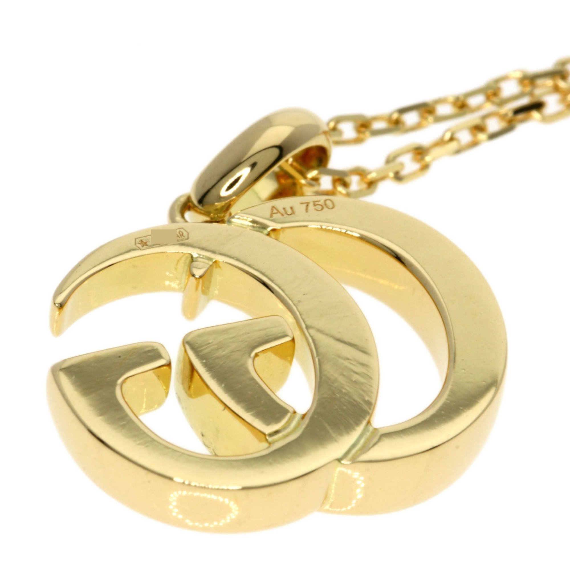 Gucci GG Necklace K18 Yellow Gold Women's GUCCI