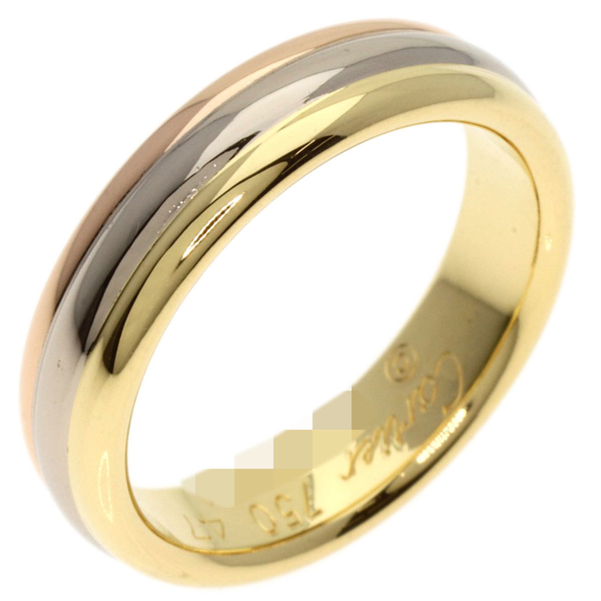 Cartier Three Color #47 Ring, K18 Yellow Gold, K18WG, K18PG, Women's, CARTIER