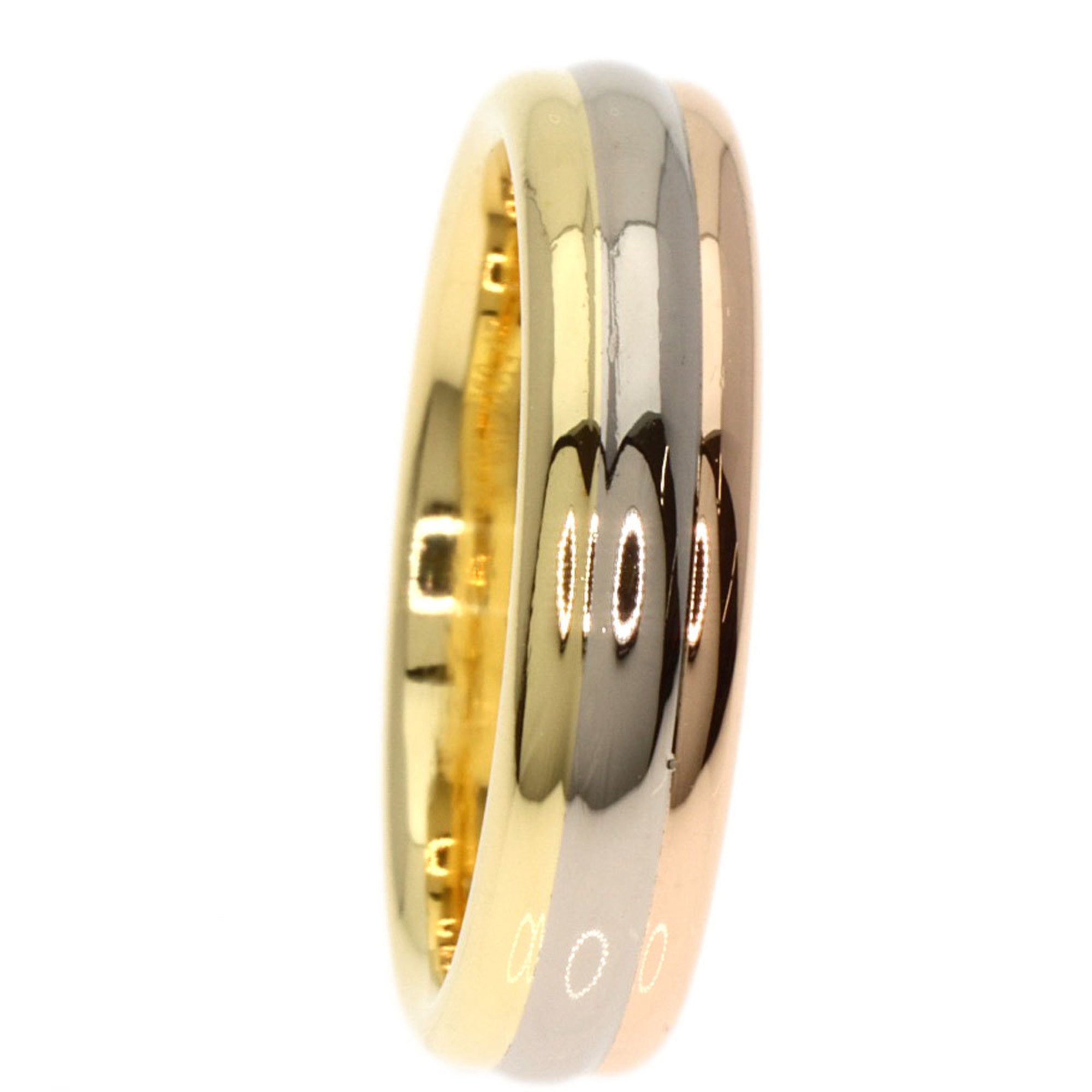 Cartier Three Color #47 Ring, K18 Yellow Gold, K18WG, K18PG, Women's, CARTIER