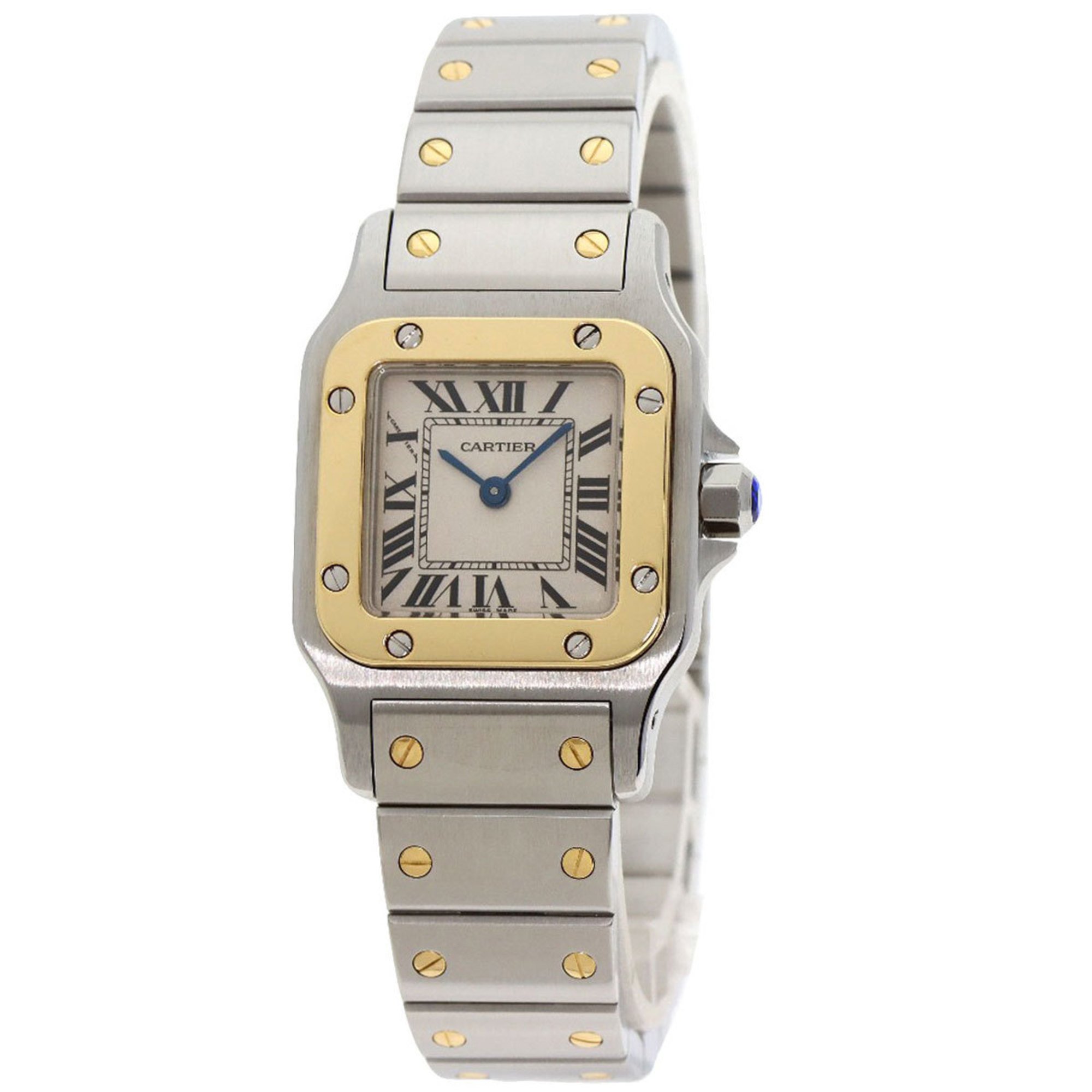 Cartier W20012C4 Santos Galbe SM Watch Stainless Steel SSxK18YG Women's CARTIER