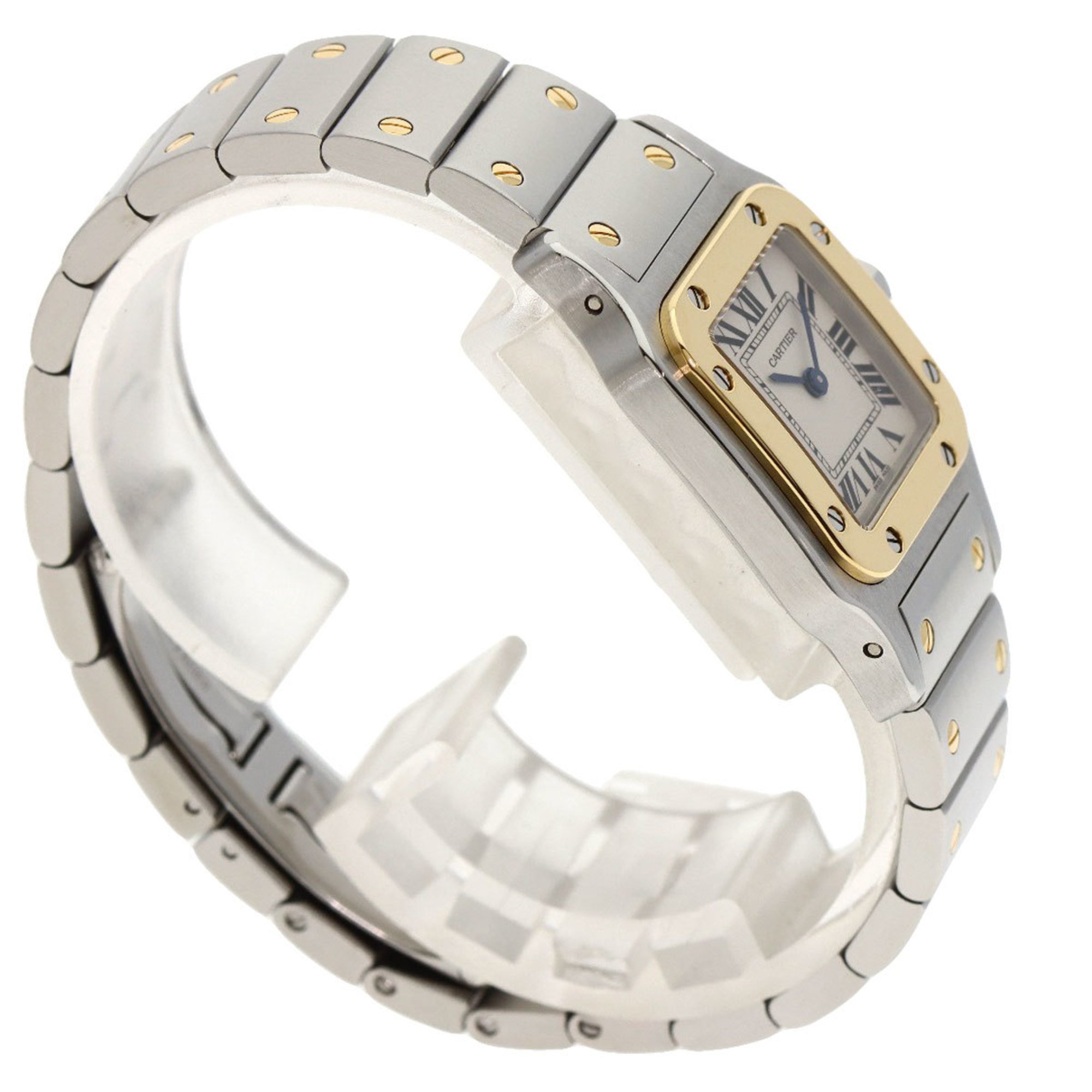 Cartier W20012C4 Santos Galbe SM Watch Stainless Steel SSxK18YG Women's CARTIER