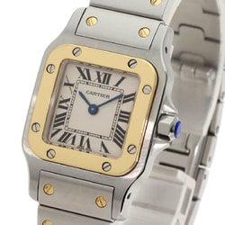 Cartier W20012C4 Santos Galbe SM Watch Stainless Steel SSxK18YG Women's CARTIER