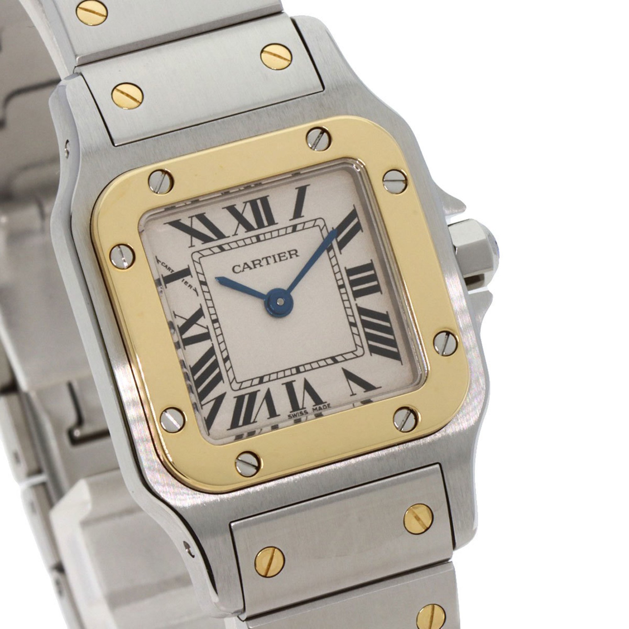 Cartier W20012C4 Santos Galbe SM Watch Stainless Steel SSxK18YG Women's CARTIER