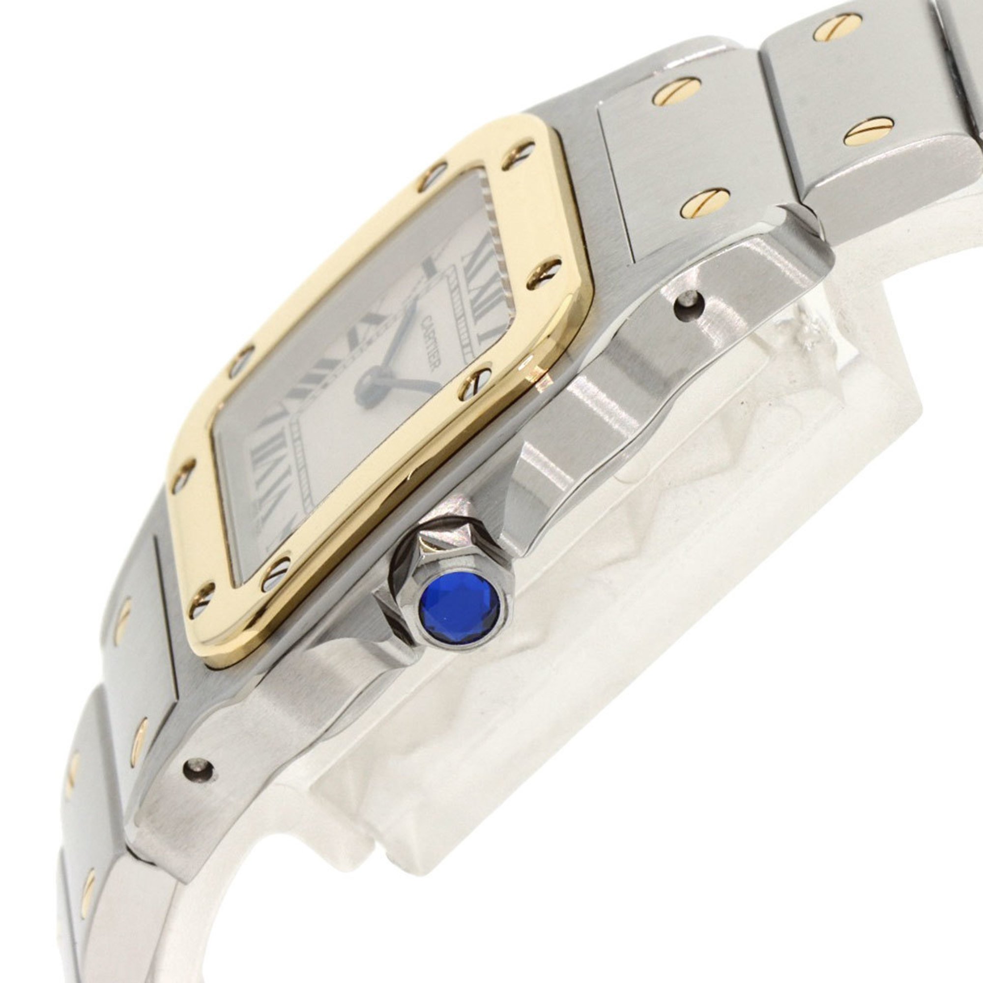 Cartier W20012C4 Santos Galbe SM Watch Stainless Steel SSxK18YG Women's CARTIER