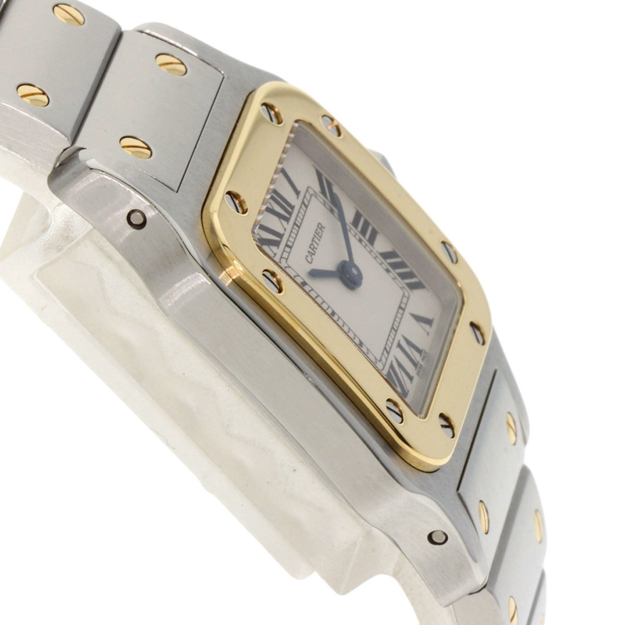 Cartier W20012C4 Santos Galbe SM Watch Stainless Steel SSxK18YG Women's CARTIER