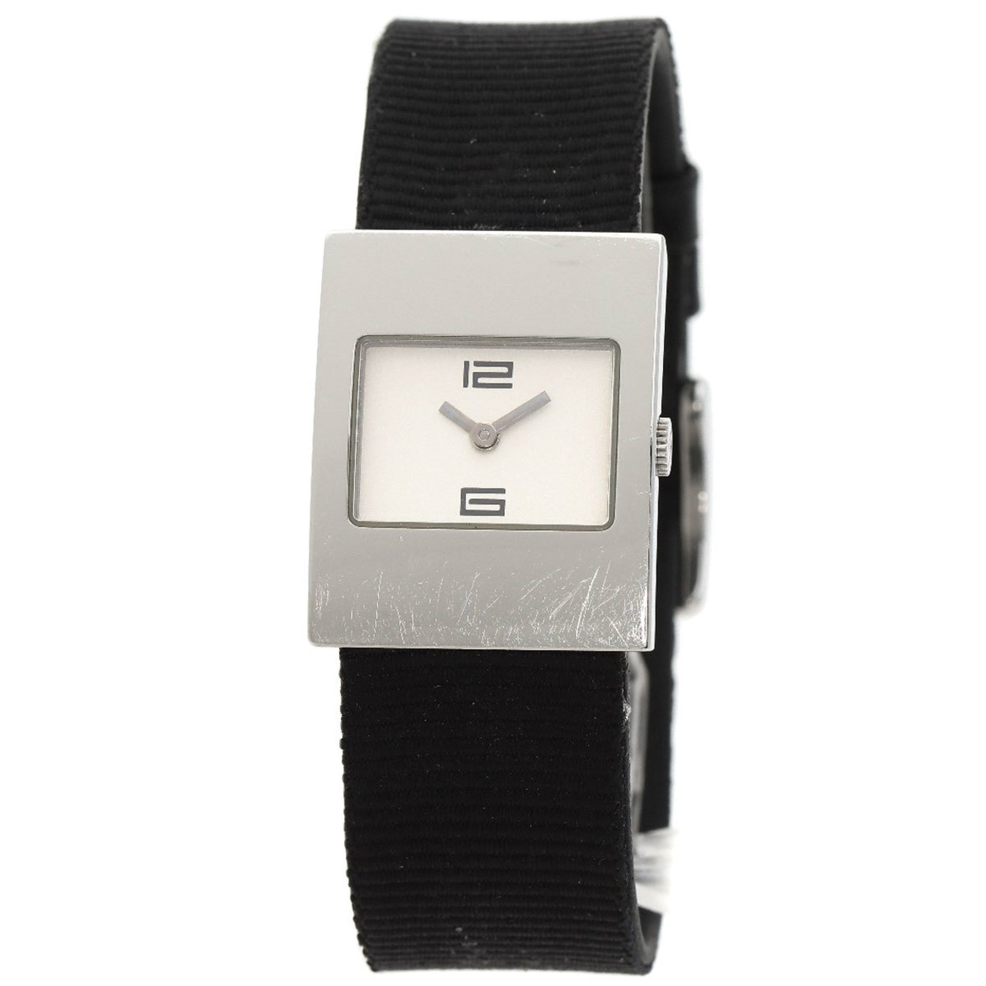 Gucci 4900L Square Face Watch Stainless Steel Leather Women's GUCCI