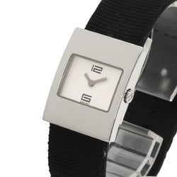 Gucci 4900L Square Face Watch Stainless Steel Leather Women's GUCCI