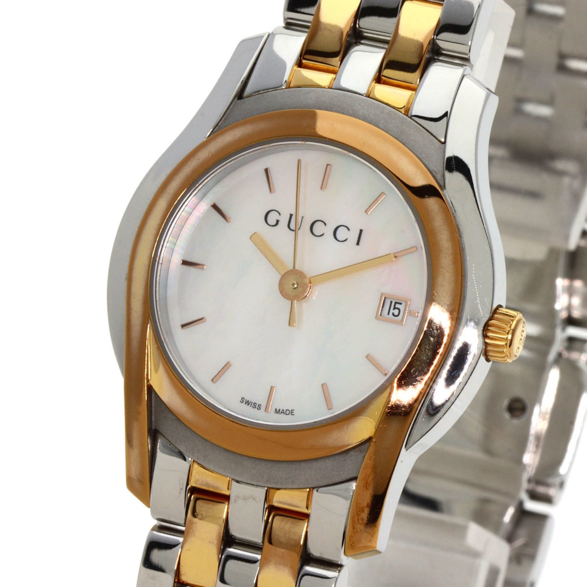 Gucci 5500L Watch Stainless Steel SSxGP Ladies GUCCI