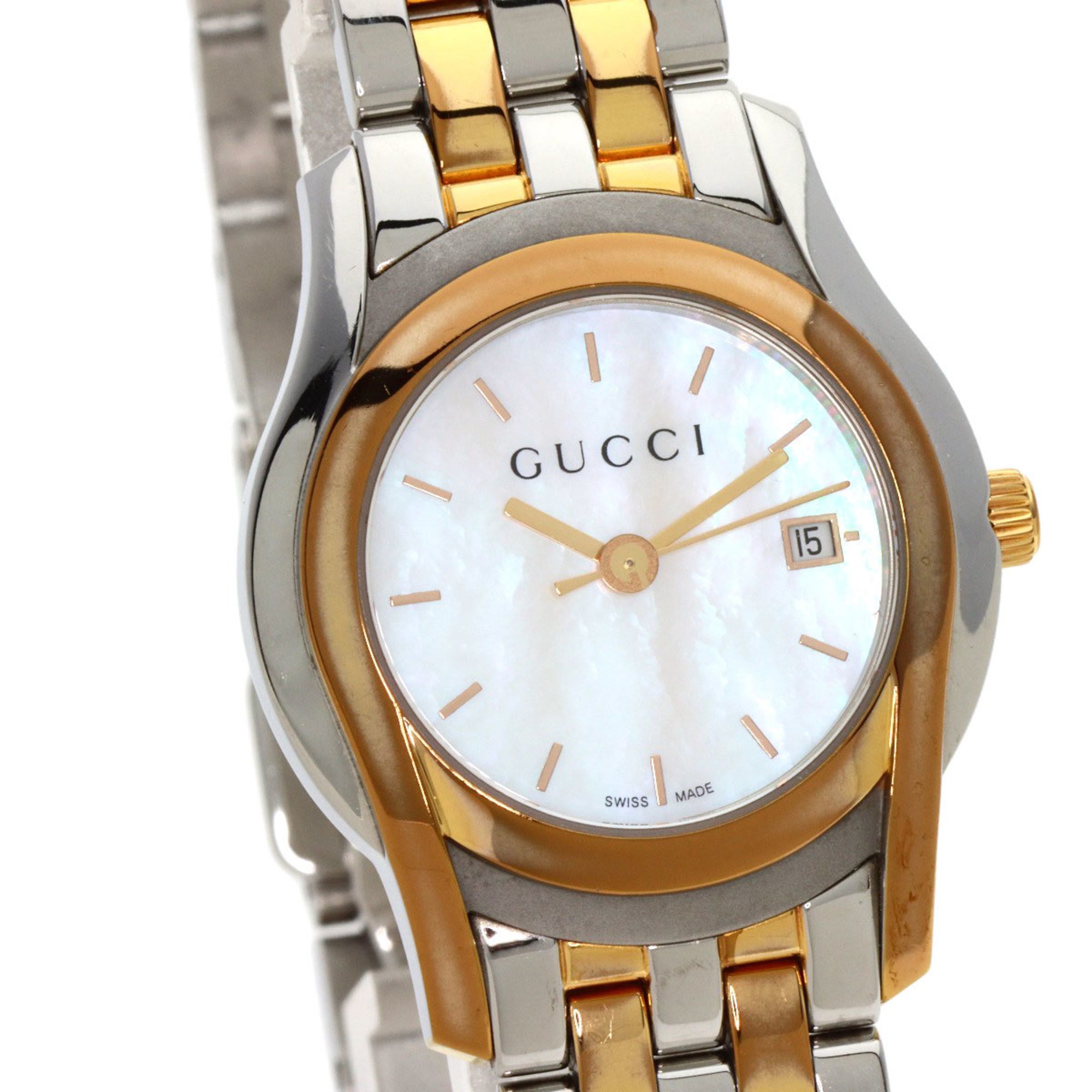 Gucci 5500L Watch Stainless Steel SSxGP Ladies GUCCI