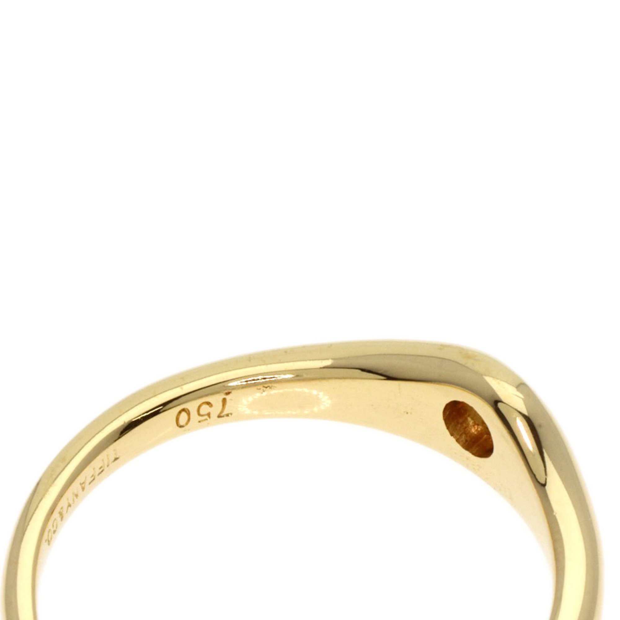 Tiffany Curved Band 1P Diamond Ring, 18K Yellow Gold, Women's, TIFFANY&Co.