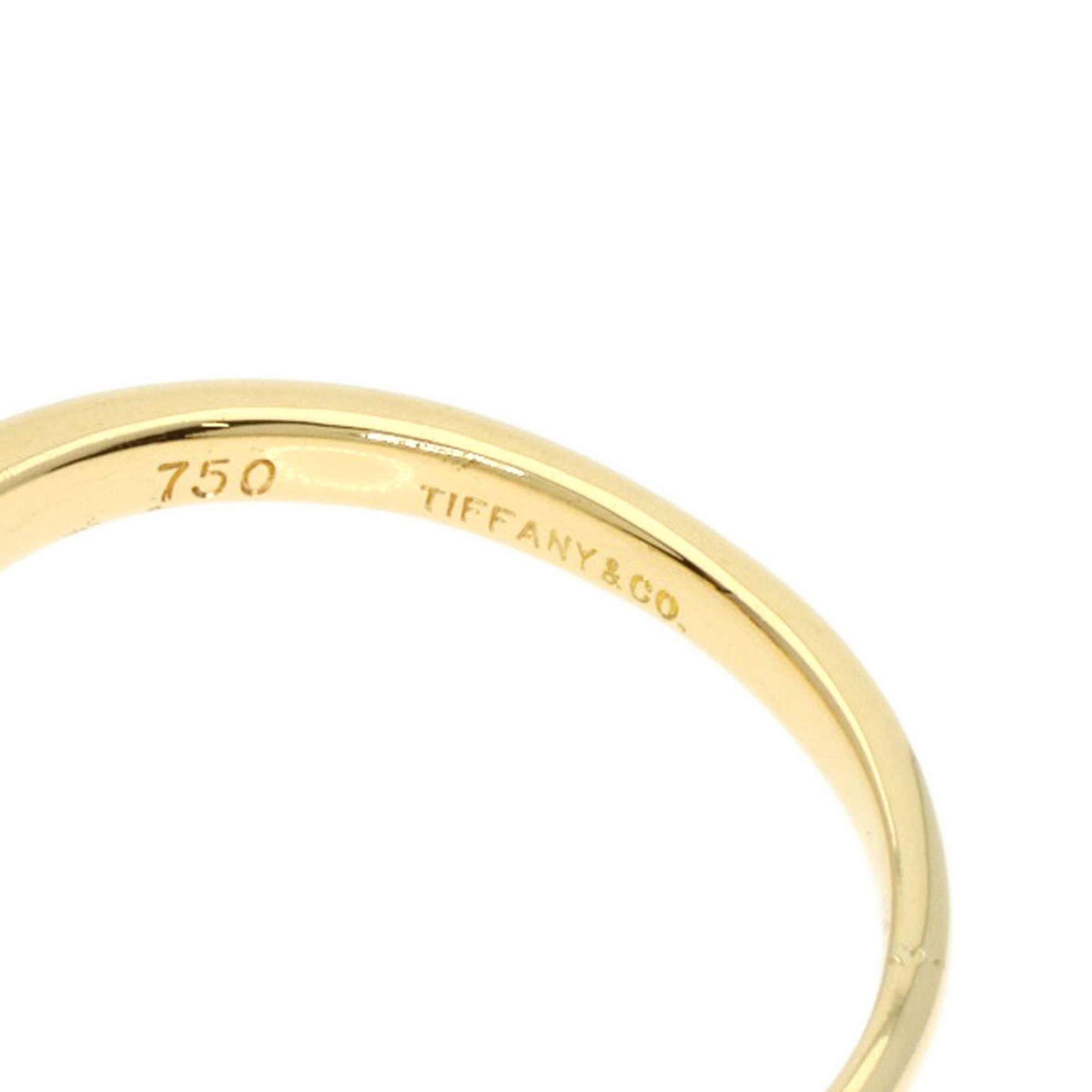 Tiffany Curved Band 1P Diamond Ring, 18K Yellow Gold, Women's, TIFFANY&Co.