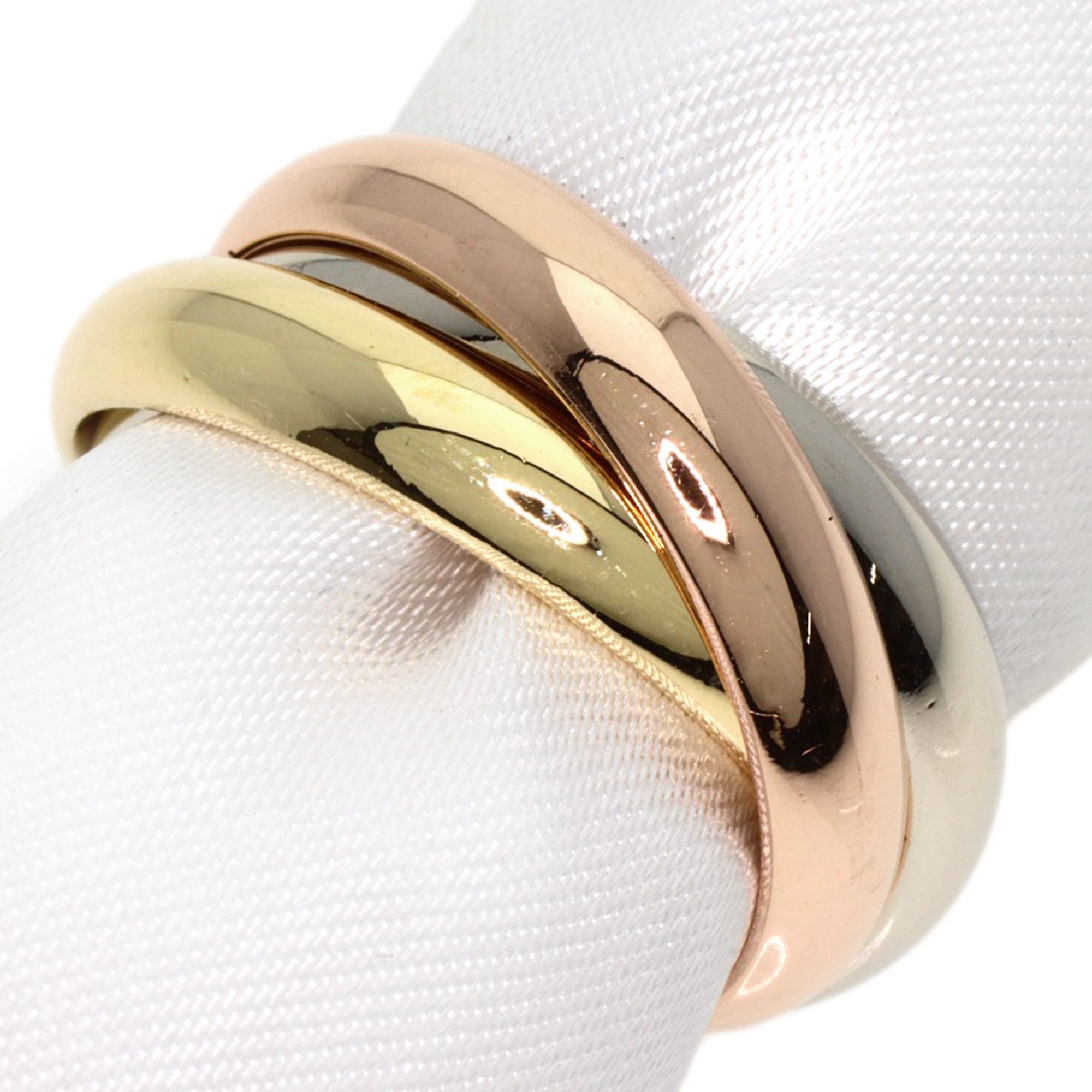 Cartier Trinity #51 Ring, K18 Yellow Gold, K18WG, K18PG, Women's, CARTIER