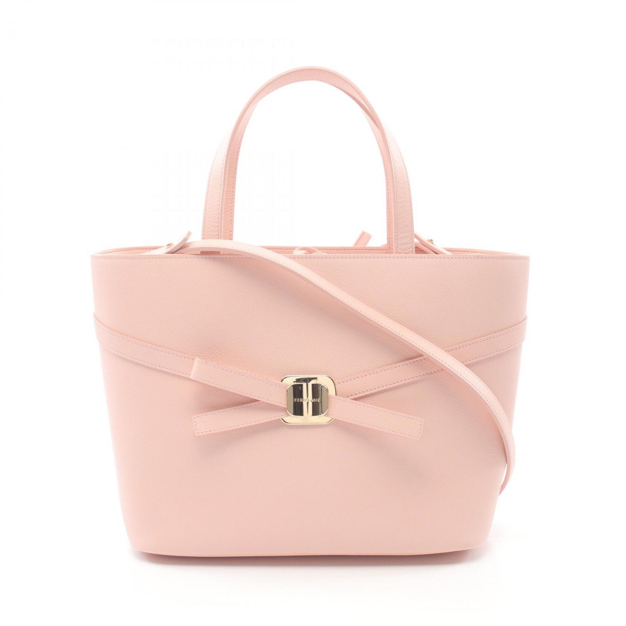 Salvatore Ferragamo Tote Bag Leather Women's Pink