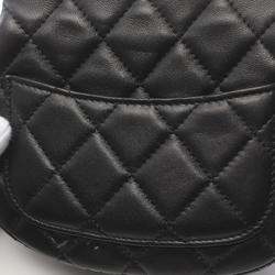 CHANEL Matelasse Shoulder Bag, Lambskin, Women's, Black