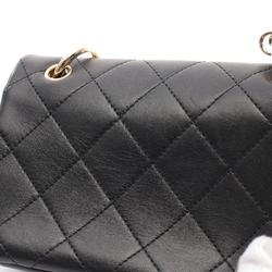 CHANEL Matelasse Shoulder Bag, Lambskin, Women's, Black