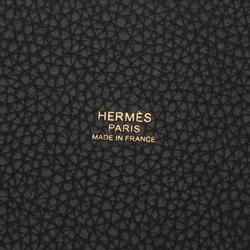 Hermes HERMES Picotin Lock MM Handbag Bag Taurillon Clemence Women's Black