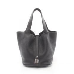 Hermes HERMES Picotin Lock MM Handbag Bag Taurillon Clemence Women's Black