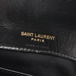 Yves Saint Laurent Saint Laurent Paris College Handbag Bag Leather Women's Black 779430DZH071000