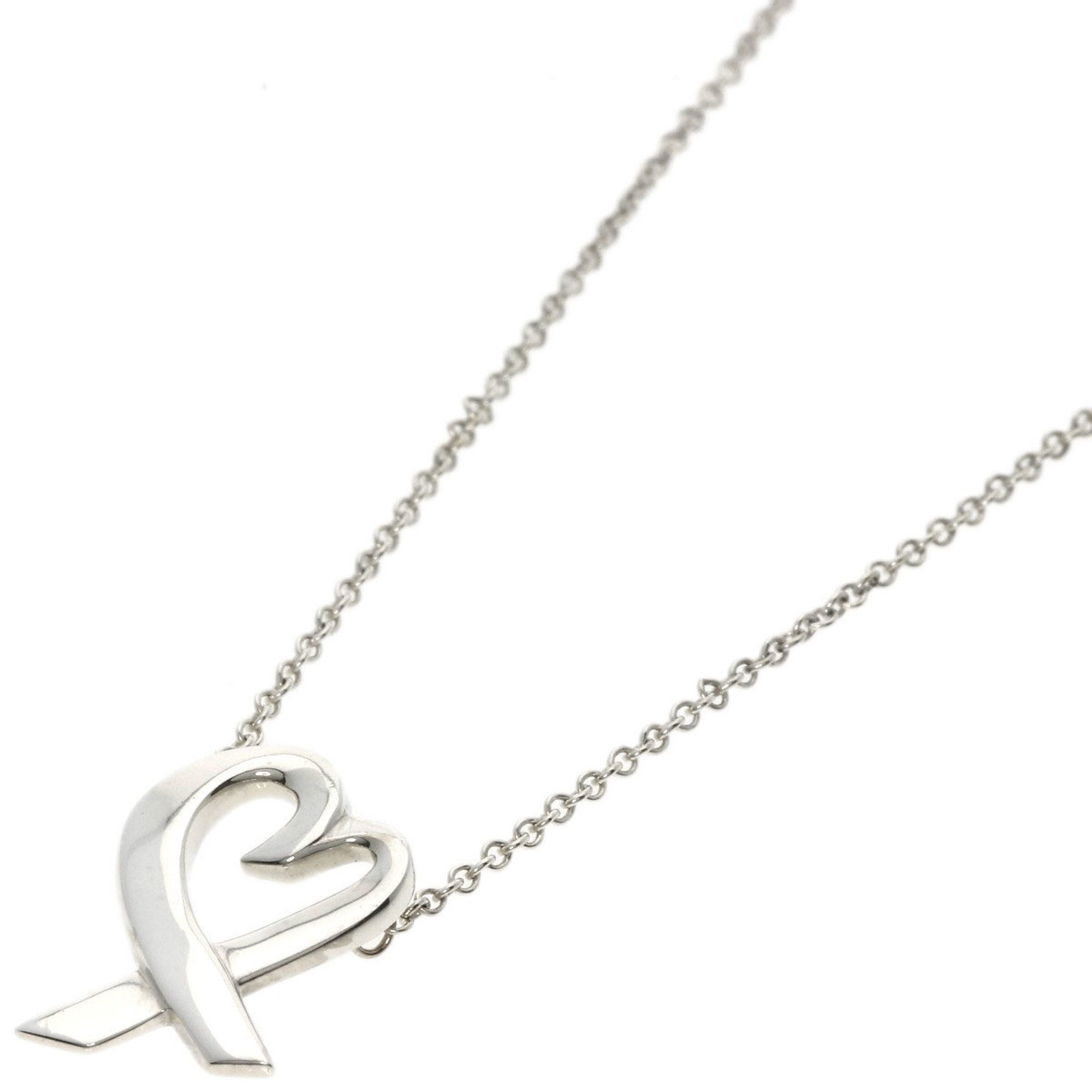 Tiffany Loving Heart Necklace Silver Women's TIFFANY&Co.