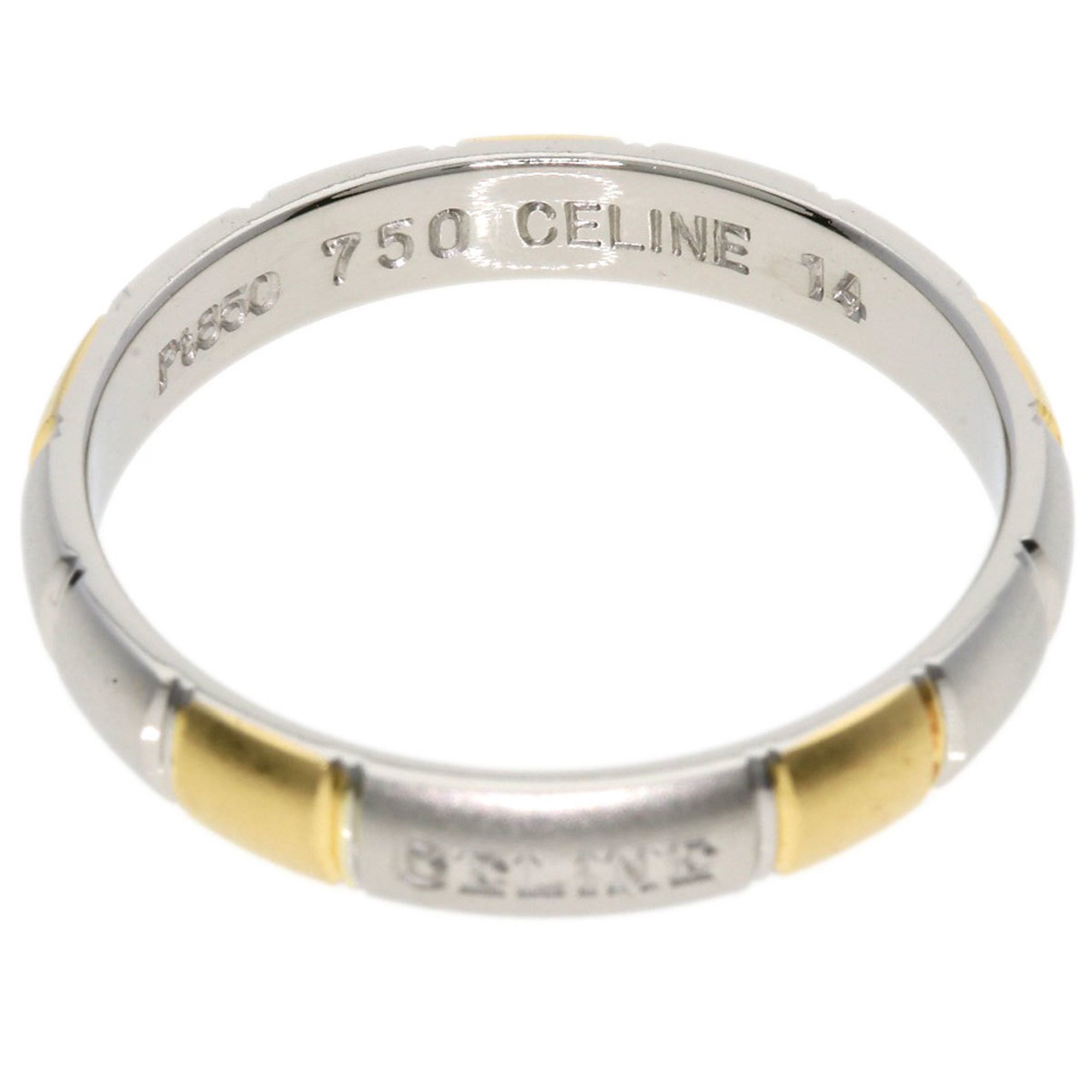 Celine #14 Ring Platinum PT850 K18YG Women's CELINE