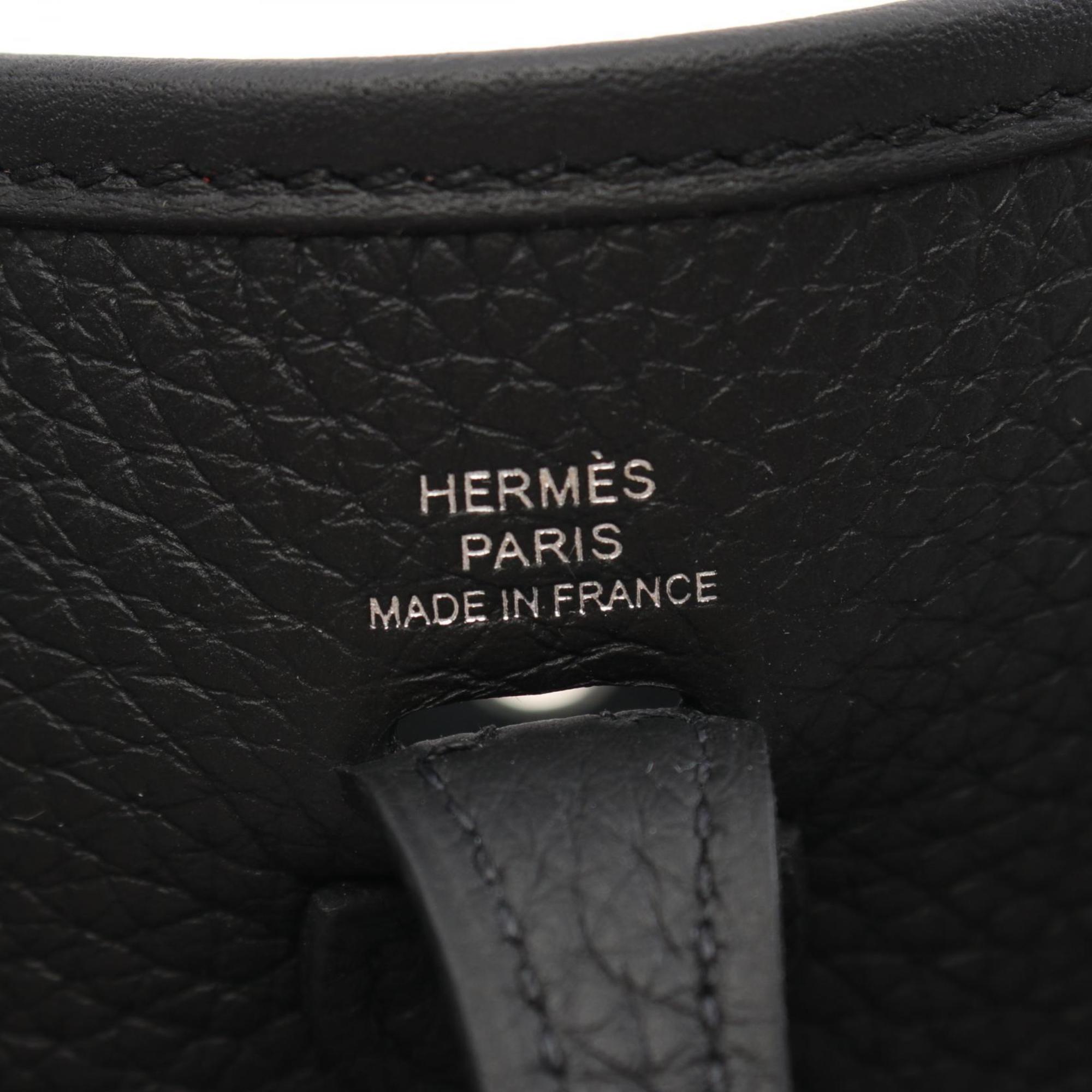 Hermes HERMES Evelyn TPM Amazon Shoulder Bag Taurillon Clemence Women's Black