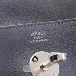 Hermes Lindy 26 Shoulder Bag, Evercolor, Women's, Navy