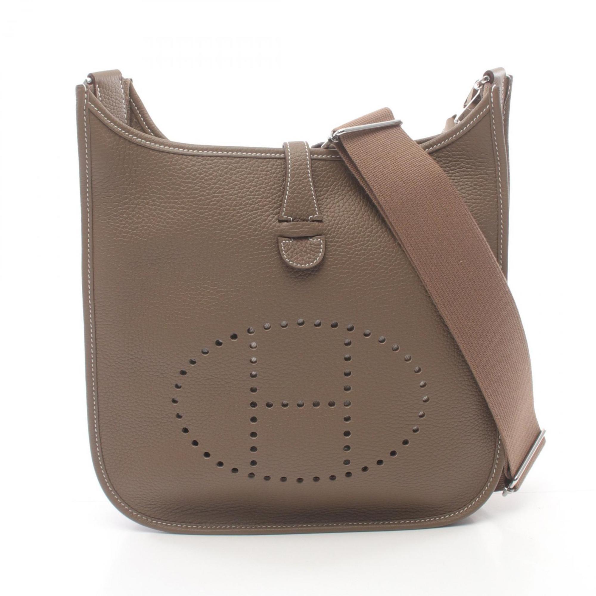 Hermes HERMES Evelyn 3 Trois PM Shoulder Bag Taurillon Clemence Women's Brown 056277CK