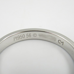 Cartier C de Wedding Ring, Pt950 Platinum, Men's, Women's, Silver, B4054056