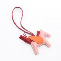 Hermes HERMES Rodeo Pegasus PM Rose Sakura Jaipur Orange Charm Anjou Milo Veau Swift Women's Pink Red