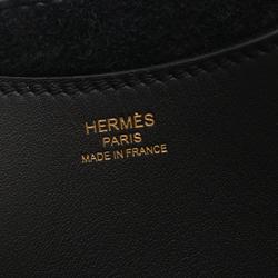 Hermes HERMES In the Loop 18 PM Handbag Bag Taurillon Clemence Swift Leather Women's Black G Hardware B Engraved