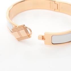 Hermes Click Cadena PM Bangle GP (Gold Plated) Enamel Women's Gold White