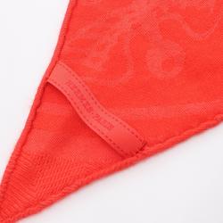 Hermes HERMES Losange Scarf Silk Cashmere Women's Red