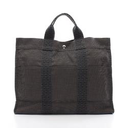 Hermes HERMES Air Line MM Tote Bag Nylon Canvas Men's Women's Gray