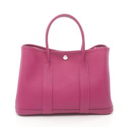 Hermes HERMES Garden TPM Tote Bag Vache Country Women's Pink