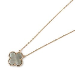 Van Cleef & Arpels Alhambra Necklace Mother of Pearl K18PG (Pink Gold) Ladies Grey VCARP4KK00