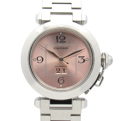 Cartier Pasha C Big Date Watch Stainless Steel Boys Pink W31058M7