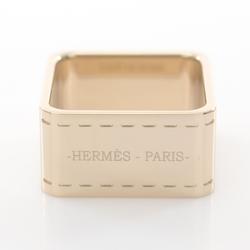 Hermes HERMES Bordeaux Square Scarf Ring GP Women's Gold