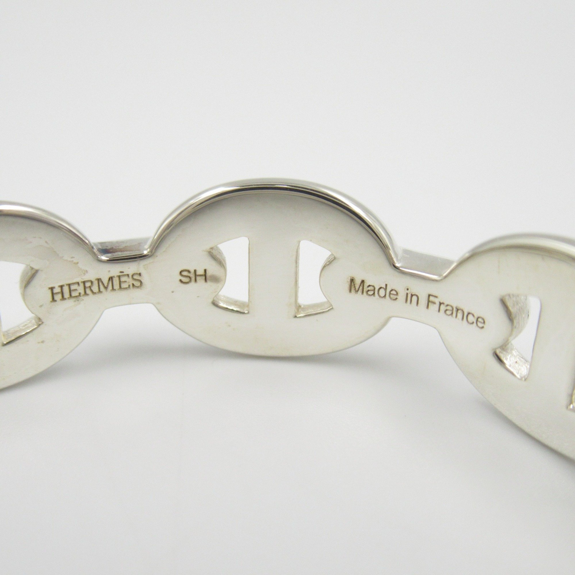 Hermes HERMES Chaine d'Ancre Anchaine Bangle Silver 925 Women's