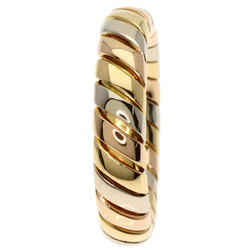 BVLGARI Tubogas Ring, 18K Yellow Gold, 18PG, 18WG, Women's