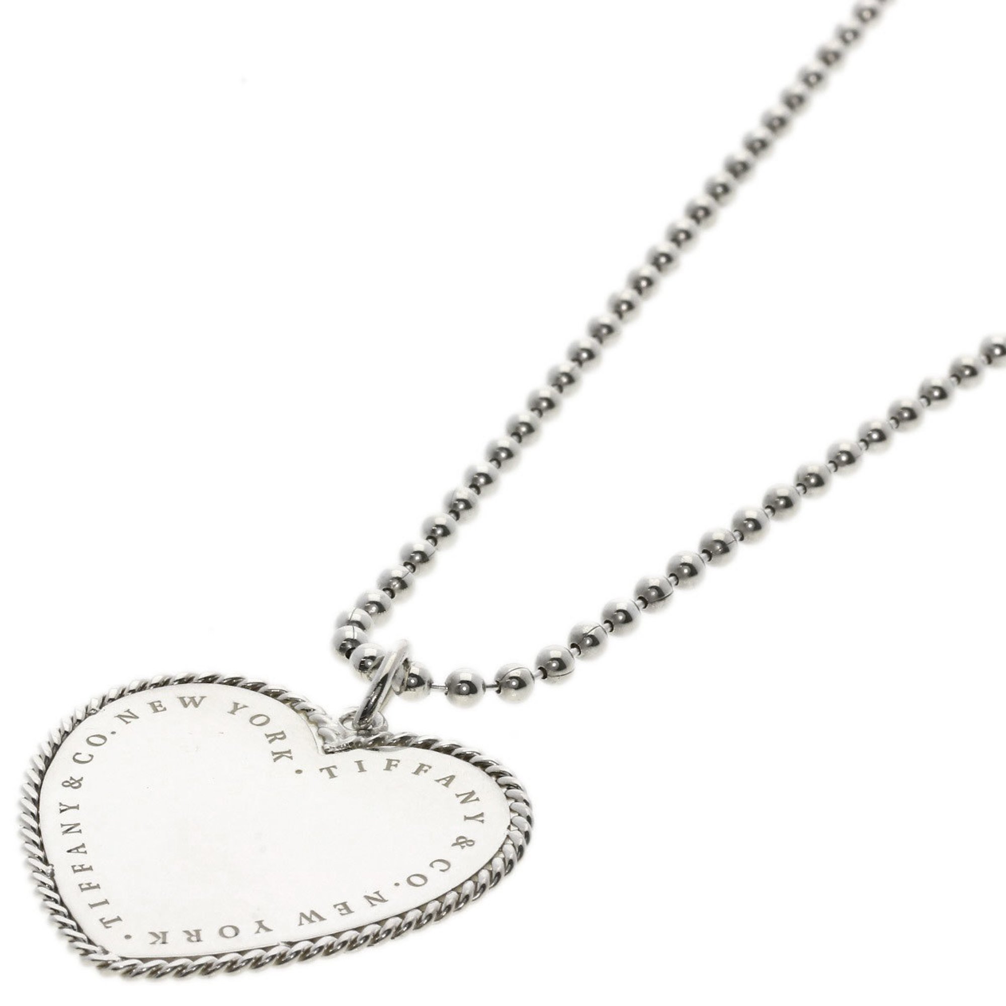 Tiffany & Co. Large Heart Necklace, Silver, Women's, TIFFANY