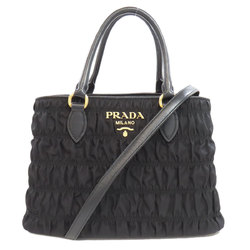 Prada Matelasse Handbag Nylon Material Women's PRADA