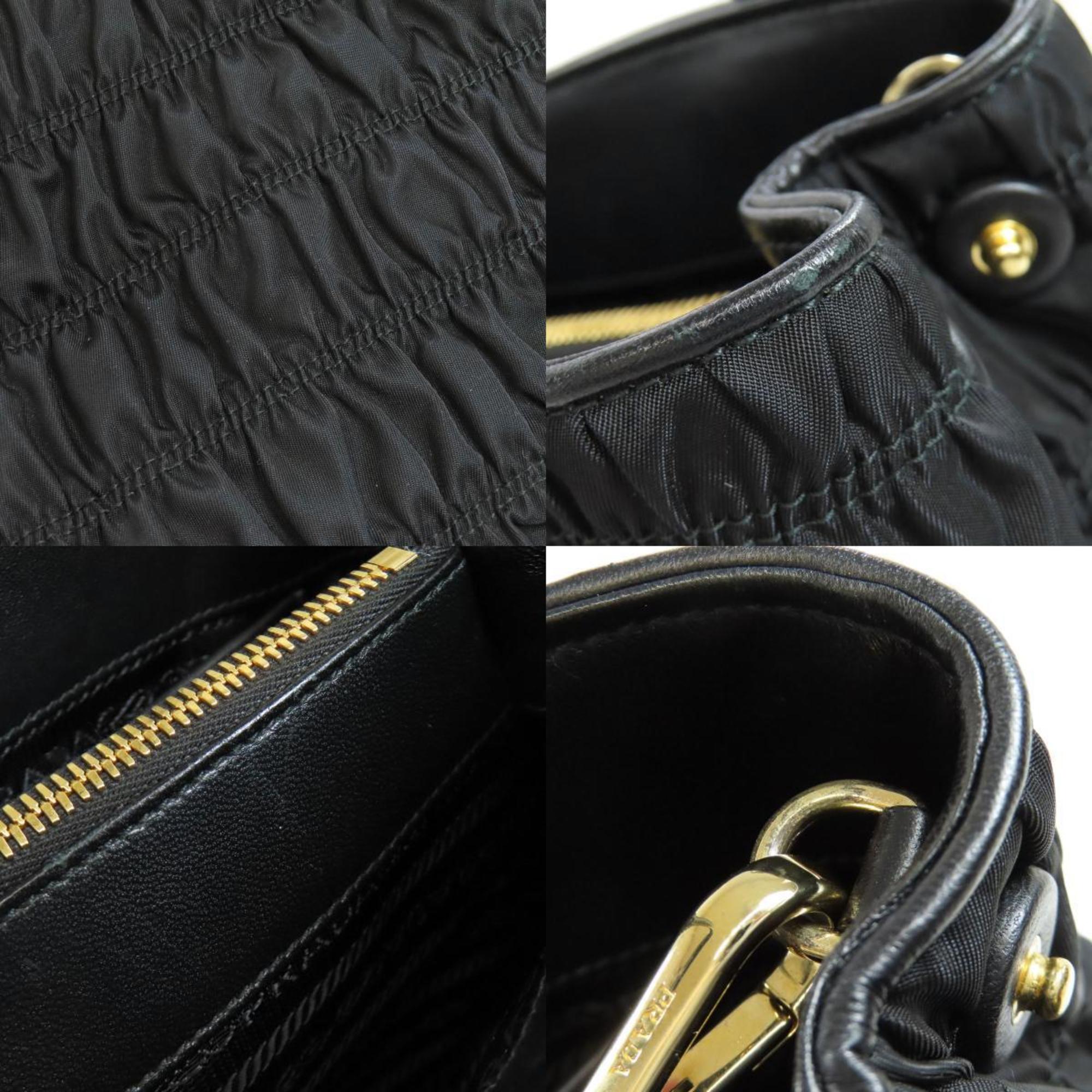 Prada Matelasse Handbag Nylon Material Women's PRADA