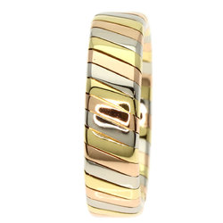 BVLGARI Tubogas Ring, 18K Yellow Gold, 18PG, 18WG, Women's